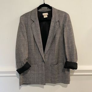 Women’s vintage glen plaid blazer Size Small